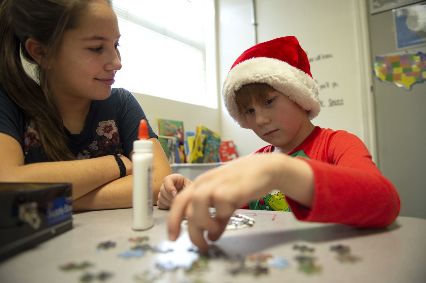 Elementary students meet their pen-pals